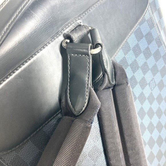 Authenticity GuaranteeLOUIS VUITTON N41586 Damier Cobalt Newport Bag Backpack - Picture 12 of 16